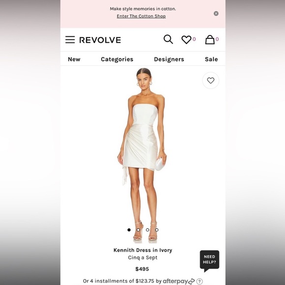 NEW‼️ Cinq a Sept Kennith Dress in Ivory - Picture 10 of 16